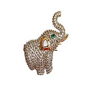 Magnifiques boucles d'oreilles en laiton plaqué or de qualité supérieure avec moissanite pour femmes, collection pour mariage. - Product Image 2