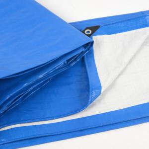 Bâche en PE noire et argentée, imperméable, robuste, anti-déchirure, avec œillets en aluminium pour paillis paysager - Vente en gros - Product Image 4