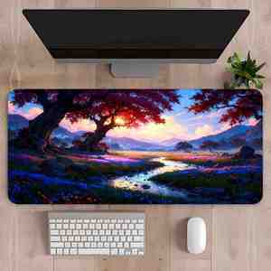 FX Printed <b>Anime</b>-style Cartoon Water Resistant Dreamy Landscape <b>Mouse</b> <b>Pad</b> Non-slip Rubber Gaming Mat XXL for PC Office Home - Product Image 2