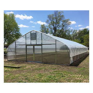 Chine Fabricant Prix d'usine Matériau PE Cerceaux de film de serre à portée unique à faible coût avec film plastique Couleur verte - Product Image 2