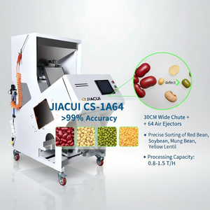 Jiacui CS-1A64 Đậu Đỏ đậu nành đậu xanh đậu Vàng Đậu lăng màu phân loại máy với> 99% Độ chính xác cho hạt giống hạt đậu phân loại - Product Image 2