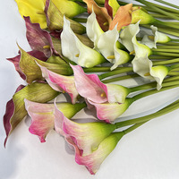 CM-TH829 Hochwertige Künstliche Calla-Lilien mit Echtem Touch in Weiß und Rosa für Hochzeiten, Partys und Heimdekoration