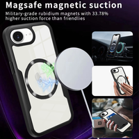 Coque arrière flexible en TPU pour iPhone 16e, iPhone 16, 16e, 15, 14, 13, 12, 11 Pro Max, protection intégrale à 360°, protection d'écran, coque magnétique pour téléphone