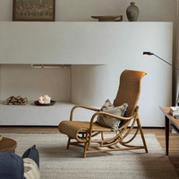 Chaise longue en rotin tressé d'Asie du Sud-Est, design rétro, origine Chine, pour balcon, maison d'hôtes, modèle individuel
