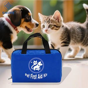 Trousse de premiers secours <span class=keywords><strong>pour</strong></span> chiens <span class=keywords><strong>et</strong></span> chats Gauke - Trousse d'urgence <span class=keywords><strong>pour</strong></span> animaux de compagnie avec thermomètre numérique, muselière <span class=keywords><strong>et</strong></span> mini pochette - Product Image 1