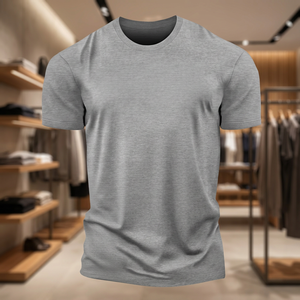 เสื้อยืดคอกลมแขนสั้นผ้าฝ้ายทอ 100% 150 GSM พิมพ์ลายด้วยความร้อน ระบายอากาศได้ดี รับผลิตตามสั่งพร้อมสกรีนโลโก้แบรนด์ของคุณเอง ขายดีจากโรงงาน - Product Image 3