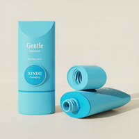 Emballage de lotion solaire HDPE personnalisé OEM PDM, conteneur de 50 ml, flacon de crème solaire vide, flacon souple de luxe