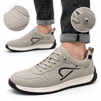 Baskets basses pour hommes à lacets, respirantes, avec doublure en maille, semelle épaisse, décontractées pour la marche quotidienne et le style urbain