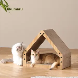 <span class=keywords><strong>Fukumaru</strong></span> Cabine Type Vertical Chat Griffoir En Gros Bois Chat Nid Pet Fournitures et Jouets Dropshipping Disponible - Product Image 6