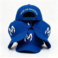 Gorra de Béisbol de Algodón Premium Estructurada con Bordado 3D Personalizado del Logotipo M Lightning para Uso Diario al Aire Libre, Estilo Hip Hop