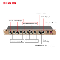 Stage Lighting 8-Channel Dmx Splitter DMX 512Signal Amplifier Metal Shell Audio Transformer 110/220V Power Mixer Dmx Distributor