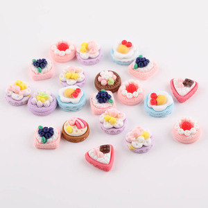 จี้เรซิ่นรูปเค้กหลากสี สำหรับงาน DIY อุปกรณ์ตกแต่งเครื่องประดับ เคสมือถือ ของสะสม - Product Image 1