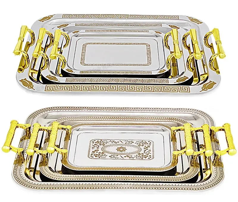 Customized Arab Decorative Luxury Tray Rectangle