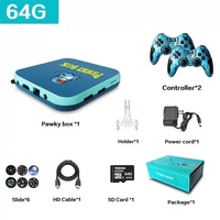 Console de jeux vidéo Pawky Box 64g intégrée 33000 jeux pour Ps1/sms/n64/psp lecteur de jeux vidéo 4k Wifi Tv Out Family Gaming Fun