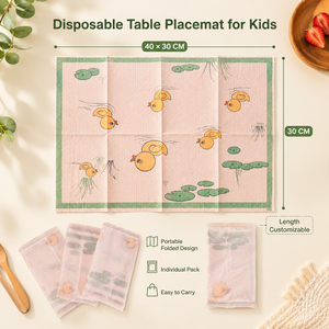 Placemat Desechable para Bebé de Alta Calidad, 40 cm de Ancho, Longitud Ajustable, Impresión Personalizada, Suministro OEM, Empaque Personalizado, Grado Alimenticio, Hecho en China - Product Image 2