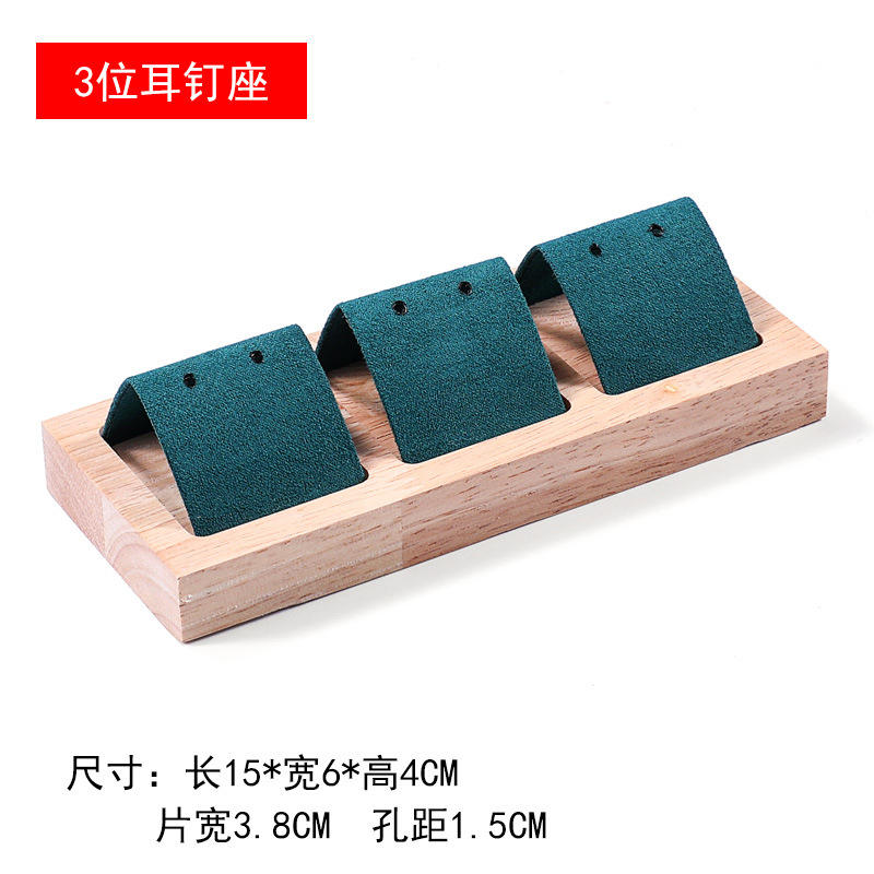 Boucles d'oreilles trois vert