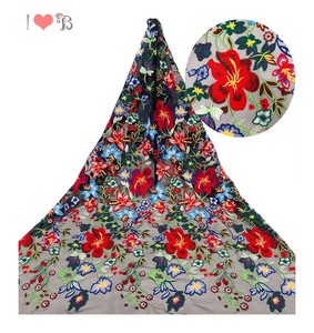 Tela de Tul Suave con Encaje Floral de Diseño Clásico <span class=keywords><strong>Valentino</strong></span> para Vestidos de Alta Costura - Product Image 1