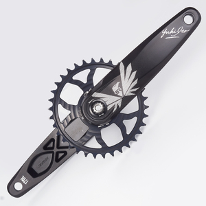 ชุดจานปั่นจักรยานเสือภูเขา/เสือหมอบ ขนาด 170 มม. ทำจากวัสดุอัลลอย 6061-T6 แบบกลวงขึ้นรูป พร้อมจานหน้า 30/34/38 ฟัน - Product Image 2