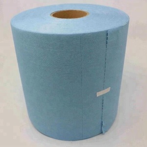 Lingettes de l'industrie de la pulpe de bois en polypropylène <span class=keywords><strong>Wypall</strong></span> X80 rouleau de <span class=keywords><strong>lingette</strong></span> de nettoyage industriel bleu polyvalent vêtements résistants - Product Image 1
