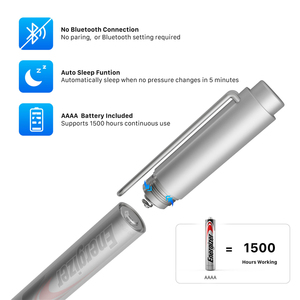 Cọ từ chối điện dung bút stylus bút cho Microsoft Bề mặt PRO pin cung cấp điện mpp2.0 bao gồm kim loại vật liệu nhựa - Product Image 3