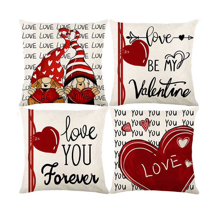 Наволочки с надписью «Hello Valentine Love Forever», 18x18 дюймов