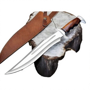 Nouveauté : Couteaux Bowie Drop Point en Acier Damas de Haute Qualité, Personnalisables pour le Camping et la Chasse (OEM) - Product Image 4