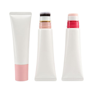 Tùy chỉnh D30 mềm bóp ống nhựa xốp bàn chải đổ xô <span class=keywords><strong>Applicator</strong></span> cho nền tảng chất lỏng Blusher tùy chỉnh bao bì mỹ phẩm - Product Image 4