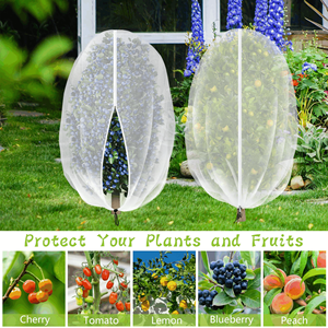 Filet de protection pour arbres fruitiers avec fermeture éclair et cordon de serrage, filet anti-oiseaux pour <span class=keywords><strong>jardin</strong></span>, couverture de protection pour plantes, barrière anti-insectes et oiseaux pour myrtilles, protection pour arbres - Product Image 2