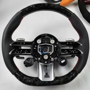 Volant en fibre de carbone de haute qualité personnalisé pour <span class=keywords><strong>Mercedes</strong></span> Benz AMG GT W223 W213 W206 W205 W204 G63 A45 E63 G65 X290 - Product Image 5