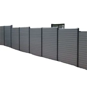 Outdoor Aluminium Garden Fencing Prices Aluminium Post Slat Fence Panels Privacy Aluminium Fence With Horizontal Slats