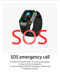 Montre intelligente S17 avec suivi de la santé ECG SOS, pompe à air, mesure de la pression artérielle, suivi de la forme physique, écran AMOLED 2,06 pouces - Product Image 5