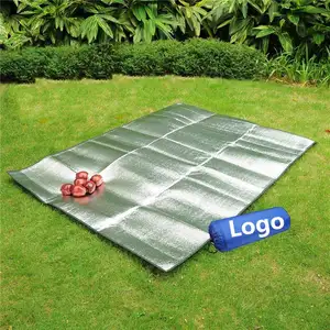 Manta de Picnic de doble cara, tapete portátil impermeable plegable de aluminio Eva, almohadilla para dormir para acampar, Yoga, césped, cojín