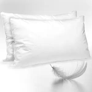 Роскошная подушка из 100% хлопка, подушка с утиным пухом и перьями для гостиницы, коллекция подушек для кровати для сна