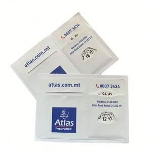 Porta Licencias de PVC Adhesivo Multifuncional Personalizado, Disco de Estacionamiento, Temporizador, Reloj de Estacionamiento, Papel - Product Image 1