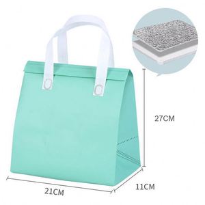 Recyclable Custom Logo Waterproof Thermal <b>Cooler</b> Bag Insulated Cake Delivery Bag Food Delivery Luxury Foldable Picnic Bag - Product Image 5