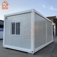 DXH Construction Site – Maison/ Bureau modulaire préfabriqué à installation rapide de 10, 15, 20 et 30 pieds avec toilettes