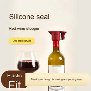 Wholesale Multi-Color Silicone <b>Wine</b> Bottle Cap for Cross-Border Hot-Selling Leak-Proof <b>Stopper</b> Vacuum Food-Grade Metal Seal - Product Image 6