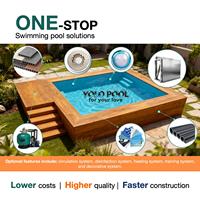 2,0 mm Dicke SS304 Robuste Edelstahl-Schwimmbadkonstruktion Langlebige Stahlstruktur Einfache Montage für Resort- und Spa-Projekte