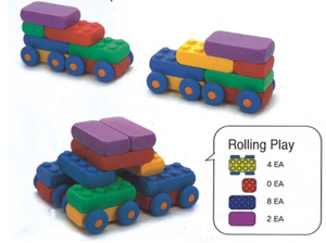 Phổ biến nhất Chất lượng cao bán buôn hấp dẫn mầm non nhựa xây dựng lớn khối đầy màu sắc DIY khối đồ chơi trẻ em nhựa - Product Image 6