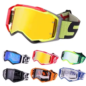 Motocross Goggles Motorcycle Bril Mx Off Road Dirt Bike Veiligheidsbril Groothandel Custom Kleuren Roll Off