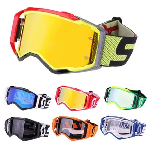 Motocross Kính Xe Máy Kính MX Off Road Dirt Bike Kính An Toàn Bán Buôn Màu Sắc Tùy Chỉnh CuộN Off