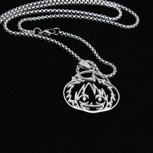Mix Jiraiya Uchiha Itachi liontin Anime Luffy kalung panjang baja tahan karat Logo kartun mode kalung baja tahan karat pria - Product Image 6