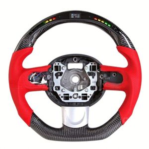 Volante de Coche Personalizado de Cuero y Fibra de Carbono Forjada para <span class=keywords><strong>Mini</strong></span> <span class=keywords><strong>Cooper</strong></span> Jcw R50 R52 R53 R55 R56 R57 R60 R61 F55 F56 F57 F54 F60 - Product Image 3