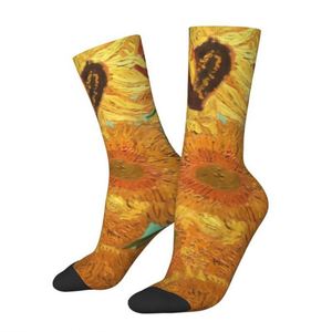Calcetines Personalizados de <span class=keywords><strong>Vincent</strong></span> Van Gogh con Diseño de Doce Girasoles, Calcetines de Vestir Cálidos y Modernos para Hombre y Mujer con Función Antibacteriana - Product Image 2