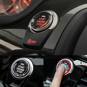 Cubierta Decorativa de Cristal para el Botón de Encendido/Apagado del Motor, Adhesivo para el Interior del Vehículo, Compatible con Toyota, Barus y Lexus - Product Image 3