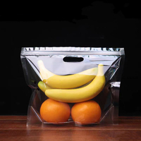 Bonne perméabilité à l'air raisins refermables banane, fruits et légumes perforés tiennent la poche avec l'emballage de trous d'aération