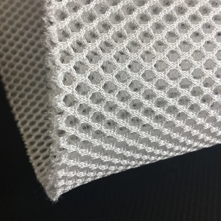 Здоровье 6 мм шестиугольник 100% полиэстер 3d прокладка ткань сетки воздуха для матраса