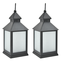 Lanterne LED à effet de flamme vacillante en aluminium pour table ou suspension, lumière d'ambiance de jardin