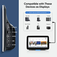 Moniteur d'appuie-tête Android 4G LTE 10,1'' 4 cœurs avec 2+32 Go 1920*1080P USB Wi-Fi et caméra frontale pour appels vidéo