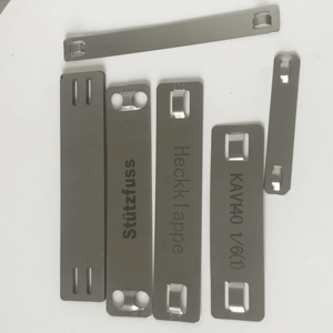 Plaque d'identification en acier inoxydable SS316 100mm x 12mm pour marquage laser, contrôle acide, pour attache de câble ANBIBEI <span class=keywords><strong>ADIM</strong></span> -80~+500 - Product Image 4